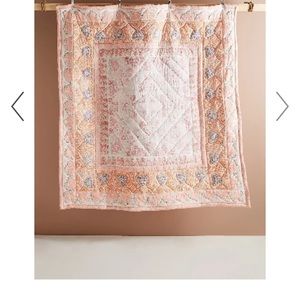 Anthropologie Josee Quilt and accent pillows